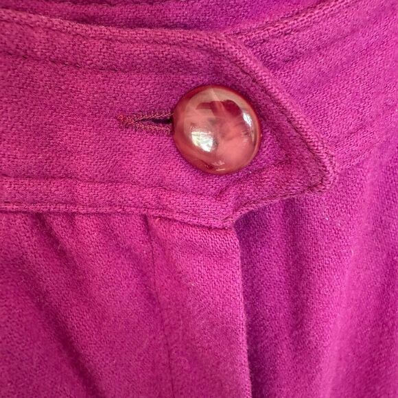 Vintage 80s 90s Liz Claiborne 100% Wool Pleated Mom Pants Trousers Tapered 10 - Picture 4 of 4